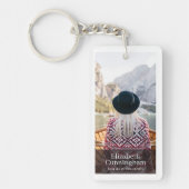 葬儀モダン記念撮影シンプル写真 キーホルダー (正面)