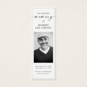 葬儀モダン記念祈りの言葉写真ブックマーク (正面)