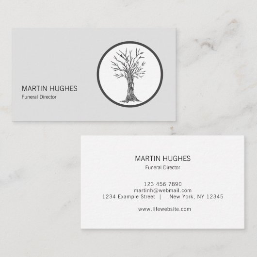 葬儀モダン長 名刺 (正面/裏面)