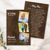 葬儀モダン3写真記念祈りの言葉カード