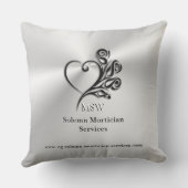 葬儀モルティシアのサービス、ハートとバラ クッション (裏面)