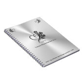 葬儀モルティシアのサービス、ハートとバラ ノートブック (右側)