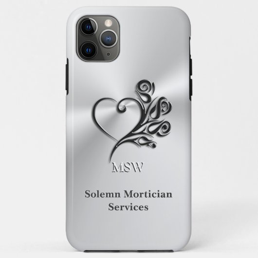 葬儀モルティシアのサービス、ハートとバラ Case-Mate iPhoneケース (裏面)