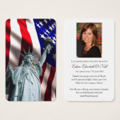 葬儀リバティー記念祈りの言葉共感表 (正面&裏面)