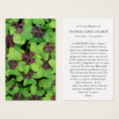 葬儀ロスカバーメモリアル祈りの言葉共感表 (正面&裏面)