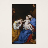 葬儀ロスカリー聖なる家族の祈りの言葉同情カード (正面)