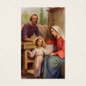 葬儀ロスカリー聖なる家族の祈りの言葉同情カード (正面)