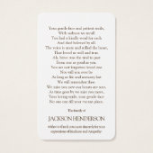 葬儀ロスカントリーサンセット祈りの言葉共感表 (裏面)