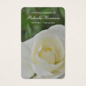 葬儀ロスバラ記念祈りの言葉慰霊カード (正面)