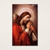 葬儀ロス良い羊飼い祈りの言葉同情カード (正面)