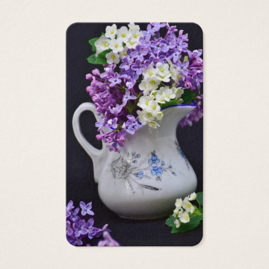 葬儀ロス薄紫記念祈りの言葉慰霊カード (正面)