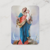 葬儀ロス賛美マリー祈りの言葉同情カード 名刺 (正面)