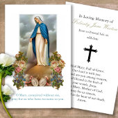 葬儀ヴァージンメアリーメダル祈りの言葉共感表