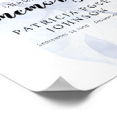 葬儀共有の蝶のサイン ポスター (角)