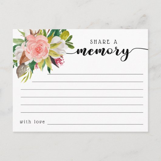 葬儀共有追悼カード ポストカード (正面)