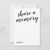 葬儀共有Aメモリ | フォトメモリアル 招待状 (正面)