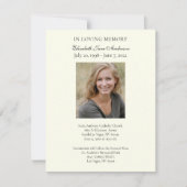 葬儀写真祈りの言葉宗教カトリック カード (正面)