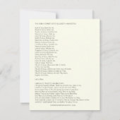 葬儀写真祈りの言葉宗教カトリック カード (裏面)