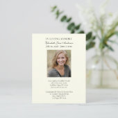 葬儀写真祈りの言葉宗教信者 カード (スタンド正面)