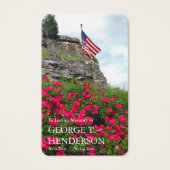 葬儀国旗と花祈りの言葉共感表 (正面)