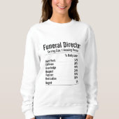葬儀局長の贈与栄養事実 スウェットシャツ (正面)