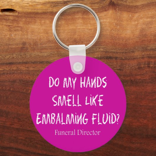 葬儀局長/モルティシヤおもしろいギフト キーホルダー (正面)