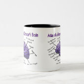 葬儀屋または葬儀屋のおもしろいな頭脳のマグ ツートーンマグカップ (中央)