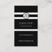 葬儀屋ペンダントの黒 名刺 (裏面)