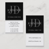 葬儀屋縦の白 名刺 (正面/裏面)