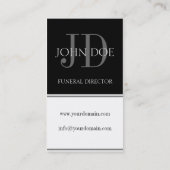 葬儀屋縦の白 名刺 (裏面)