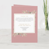 葬儀式緑地記念折り畳み式 プログラム (裏面)