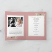 葬儀式緑地記念折り畳み式 プログラム (内部)