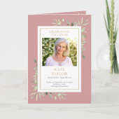 葬儀式緑地記念折り畳み式 プログラム (正面)