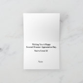 葬儀役員の感謝の日のグリーティングカード カード (内部)