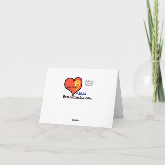 葬儀役員の感謝の日のグリーティングカード カード (裏面)