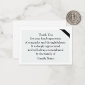 葬儀後のミニマリストサンキューカード ノートカード (正面/裏面インサイチュ)