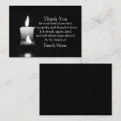 葬儀後の白蝋燭サンキューカード ノートカード (正面/裏面)