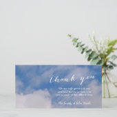 葬儀後の空&雲記念感謝 サンキューカード (スタンド正面)