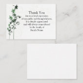 葬儀後の竹葉サンキューカード ノートカード (正面/裏面)