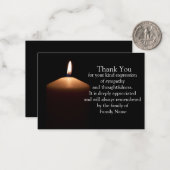 葬儀後の闇の明かりサンキューカード ノートカード (正面/裏面インサイチュ)