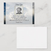 葬儀後の雲の風景サンキューカード ノートカード (正面/裏面)