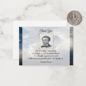 葬儀後の雲の風景サンキューカード ノートカード (正面/裏面インサイチュ)