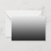 葬儀後の鳥シルエットサンキューカード ノートカード (裏面)