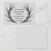 葬儀後用水彩サンキューカード ノートカード (正面/裏面)