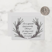 葬儀後用水彩サンキューカード ノートカード (正面/裏面インサイチュ)