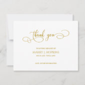 葬儀忌パーソナライズされた別サンキューカード サンキューカード (正面)