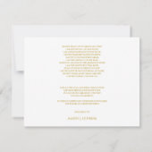 葬儀忌パーソナライズされた別サンキューカード サンキューカード (裏面)