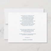 葬儀忌パーソナライズされた別サンキューカード サンキューカード (裏面)