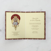 葬儀悔やみや弔慰サンキューイエスグッドシェパード カード (内部)