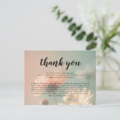 葬儀悔やみや弔慰サンキューカード ポストカード (スタンド正面)